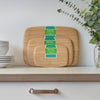 The Classic Cutting Board series comes in three sizes - Bar Board, Medium, and Large.