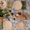 A tablesetting with Veneerware also features the Arch Bread Board.
