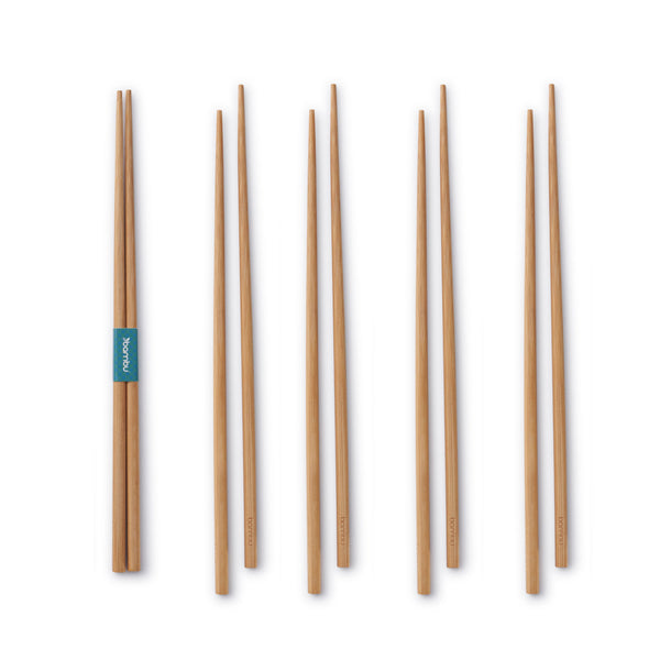 Set of 5 Bamboo Chopsticks - bambu