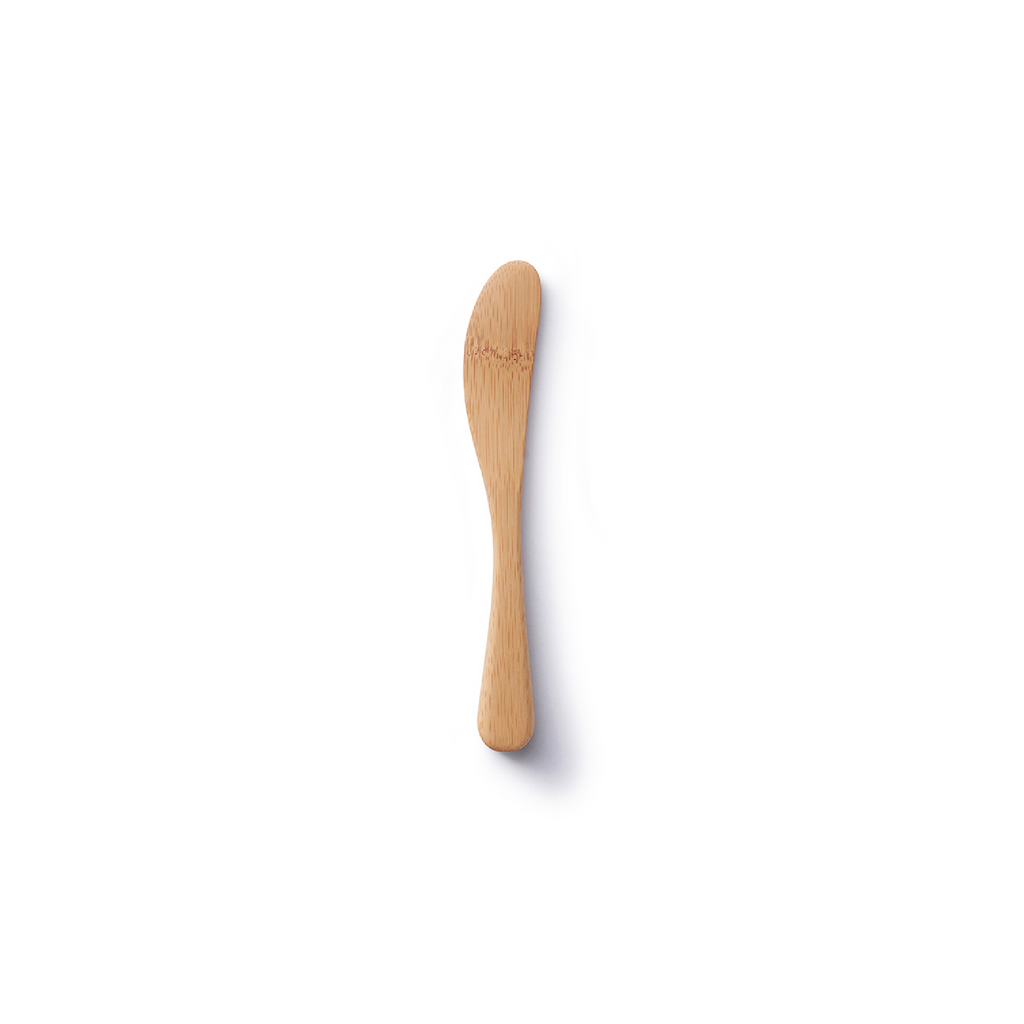 7 inch bamboo spreader for soft cheese, jam, and honey.