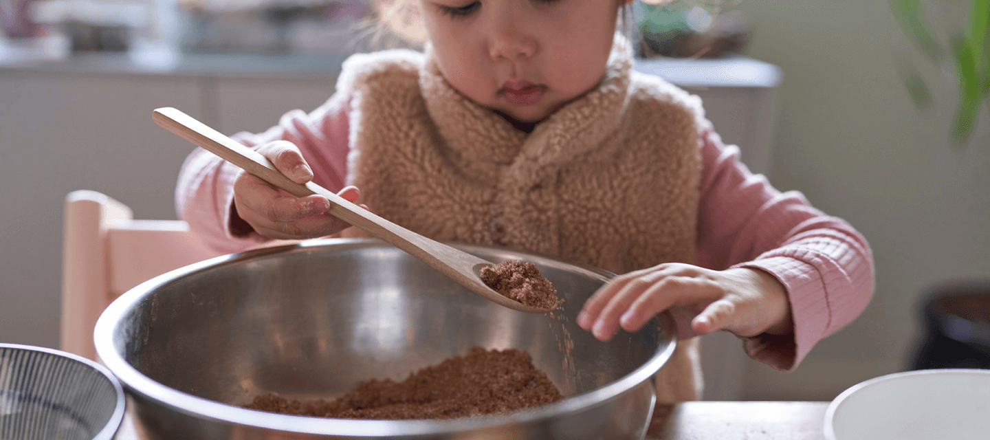 cooking with kids and bamboo cooking utensils