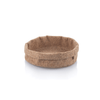 cork fabric bowl with adjustable folding rim
