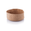 cork fabric bowl shown unfolded on a white background.