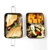 Eco Lunchbox Three-in-One Classic with crackers and sandwich