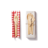 Veneerware® Bamboo utensils with napkin