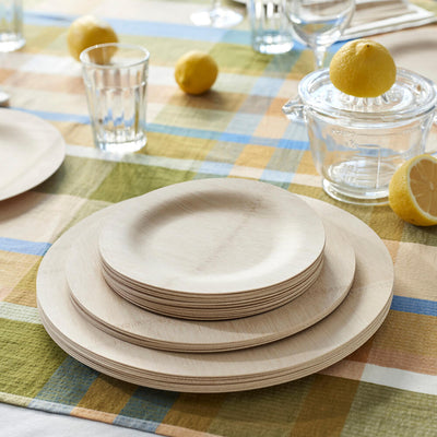 Veneerware® Disposable Bamboo Round Plates - Bambu