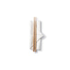 A pair of Reusable Bamboo Chopsticks are displayed atop an intricately folded napkin.